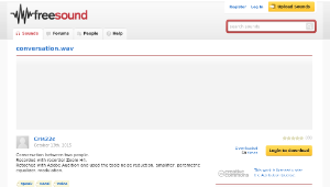 Freesound聲音庫：conversation.wav-資源代表圖