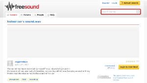 Freesound聲音庫：Indoor car's sound.wav