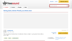 Freesound聲音庫：Going_back_Home-Finally_at_Home.wav