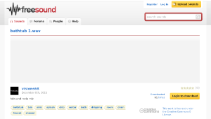 Freesound聲音庫：bathtub 1.wav
