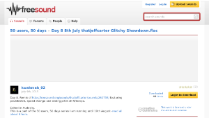 Freesound聲音庫：Day 8 8th July thatjeffcarter Glitchy Showdown.flac-資源代表圖
