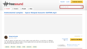 Freesound聲音庫：Space Warped Acoustic GUITAR.mp3-資源代表圖