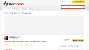 Freesound聲音庫：Negative3