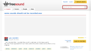 Freesound聲音庫：some sounds should not be recorded.wav