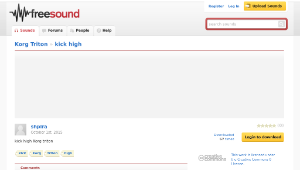 Freesound聲音庫：kick high