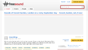 Freesound聲音庫：Covent_Garden_rain_5.wav-資源代表圖