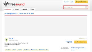 Freesound聲音庫：restaurant 1.wav縮圖