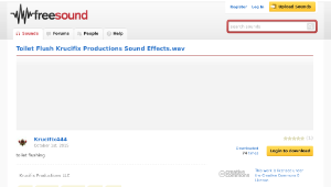 Freesound聲音庫：Toilet Flush Krucifix Productions Sound Effects.wav-資源代表圖