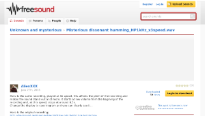 Freesound聲音庫：Misterious dissonant humming_HP1kHz_x3speed.wav