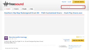 Freesound聲音庫：Fidit Customized Snare ~ Kush Pop Snare.wav縮圖