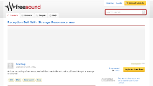 Freesound聲音庫：Reception Bell With Strange Resonance.wav縮圖