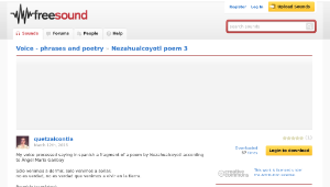Freesound聲音庫：Nezahualcoyotl poem 3.wav縮圖