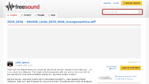 Freesound聲音庫：KOUDSI_Linda_2015_2016_strangemachine.aiff縮圖