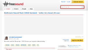 Freesound聲音庫：toilet_lid_closed_03.wav縮圖