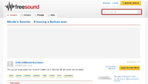 Freesound聲音庫：Pressing a Button.wav縮圖