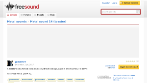 Freesound聲音庫：Metal sound 14 (toaster)-資源代表圖