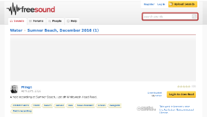 Freesound聲音庫：Sumner Beach, December 2016 (1)縮圖