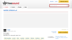 Freesound聲音庫：WATER STREAM.aif-資源代表圖