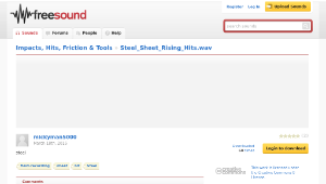 Freesound聲音庫：Steel_Sheet_Rising_Hits.wav-資源代表圖