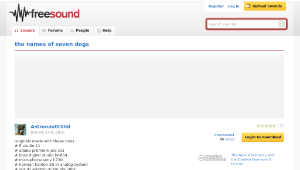 Freesound聲音庫：the names of seven dogs縮圖