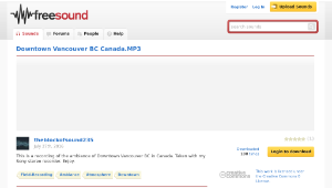 Freesound聲音庫：Downtown Vancouver BC Canada.MP3-資源代表圖