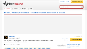 Freesound聲音庫：Band in Brazilian Restaurant in Vi単ales-資源代表圖