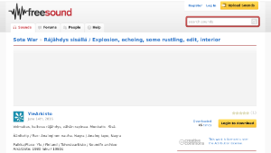 Freesound聲音庫：Räjähdys sisällä / Explosion, echoing, some rustling, edit, interior縮圖