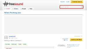 Freesound聲音庫：Toilet_Flushing.wav縮圖