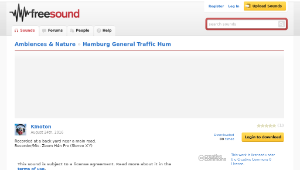 Freesound聲音庫：Hamburg General Traffic Hum縮圖