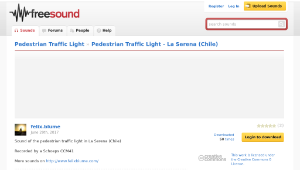 Freesound聲音庫：Pedestrian Traffic Light - La Serena (Chile)-資源代表圖