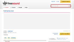 Freesound聲音庫：hairspray.wav-資源代表圖