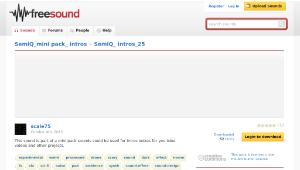 Freesound聲音庫：SemiQ_ intros_25