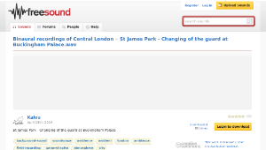 Freesound聲音庫：St James Park - Changing of the guard at Buckingham Palace.wav