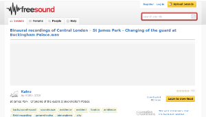 Freesound聲音庫：St James Park - Changing of the guard at Buckingham Palace.wav-資源代表圖