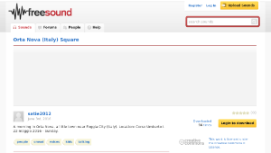 Freesound聲音庫：Orta_nova_piazza.wav