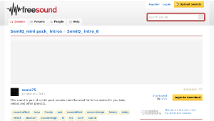 Freesound聲音庫：SemiQ_ intro_6