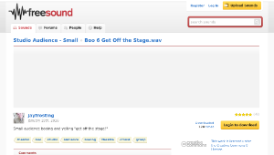 Freesound聲音庫：Boo 6 Get Off the Stage.wav-資源代表圖