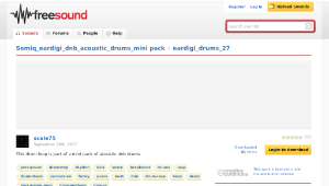 Freesound聲音庫：eardigi_drums_27