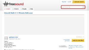 Freesound聲音庫：Sound Walk 2 1 Minute Edit.wav