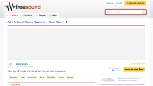 Freesound聲音庫：Gun Shoot 1