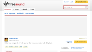 Freesound聲音庫：acid riff synth.wav
