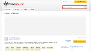 Freesound聲音庫：Zipper of jacket-資源代表圖