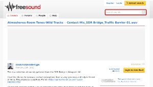 Freesound聲音庫：Contact Mic_SDR Bridge_Traffic Barrier 01.wav-資源代表圖