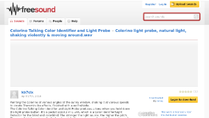 Freesound聲音庫：Colorino light probe, natural light, shaking violently & moving around.wav-資源代表圖