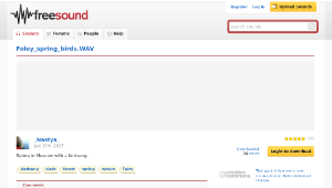Freesound聲音庫：Foley_spring_birds.WAV-資源代表圖
