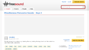 Freesound聲音庫：Keys 3縮圖
