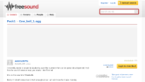 Freesound聲音庫：Cow_bell_1.ogg