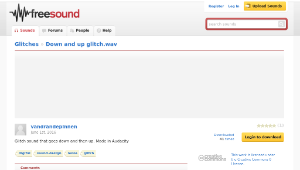 Freesound聲音庫：Down and up glitch.wav-資源代表圖