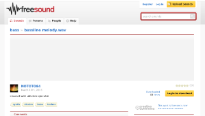 Freesound聲音庫：bassline melody.wav縮圖