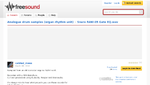 Freesound聲音庫：Snare RAW-05 Gate EQ.wav-資源代表圖